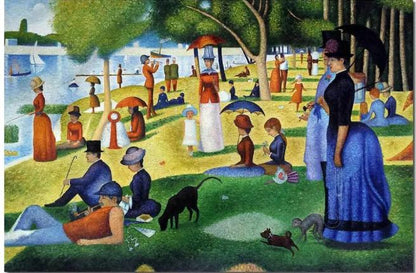 A SUNDAY AFTERNOON by Georges Seurat