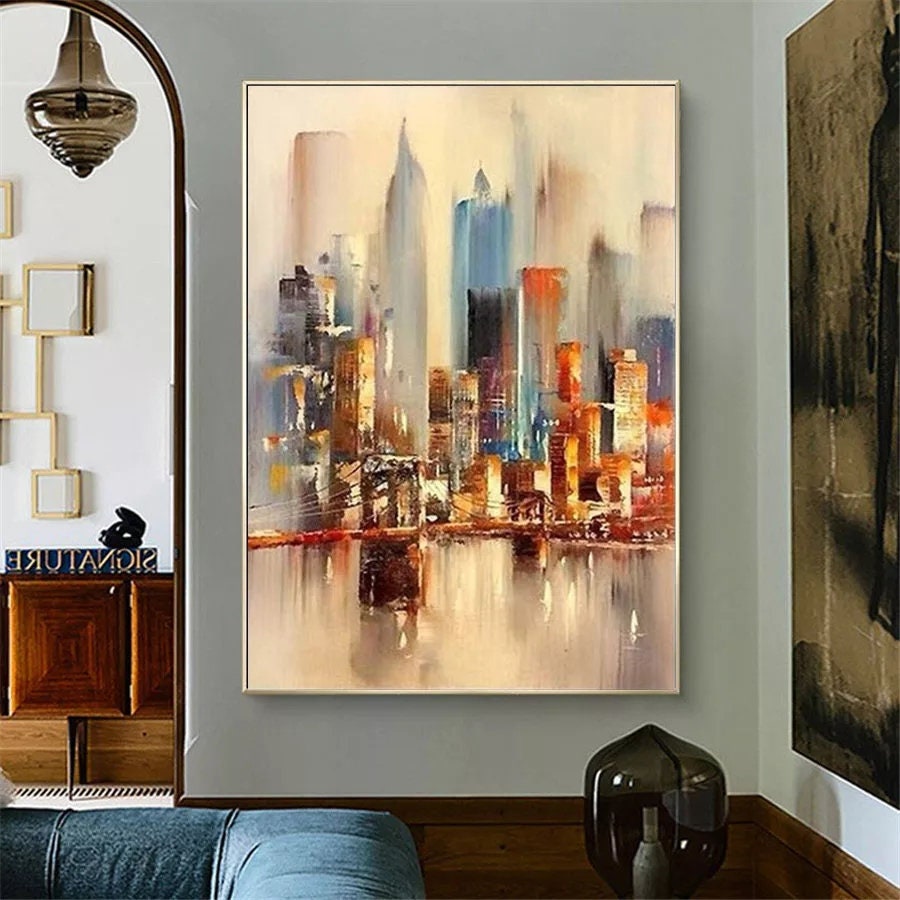 Hand-painted oil on Canvas future NYC
