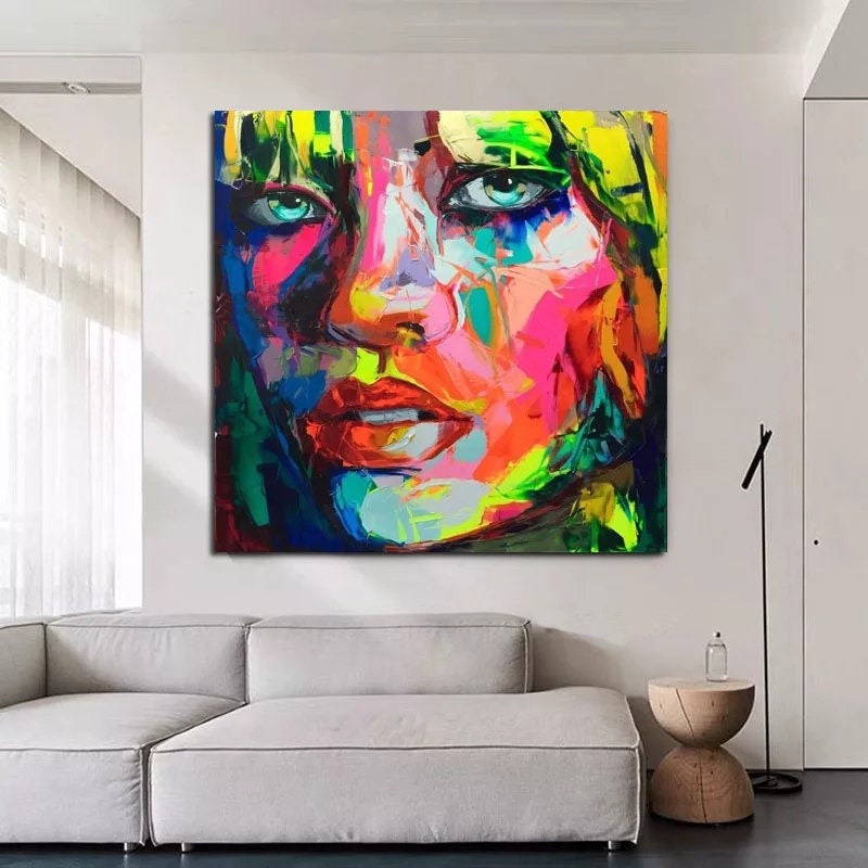 Oil on Canvas Reproduction BLONDE YOUNG WOMAN by Françoise Nielly