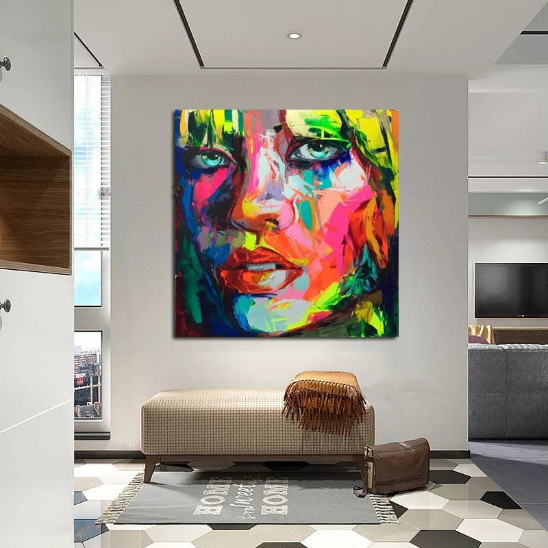 Oil on Canvas Reproduction BLONDE YOUNG WOMAN by Françoise Nielly