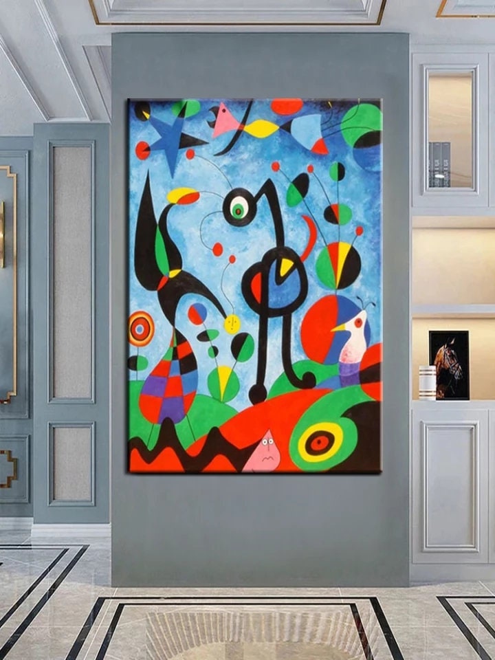 Oil on Canvas Reproduction THE GARDEN by Joan Miró