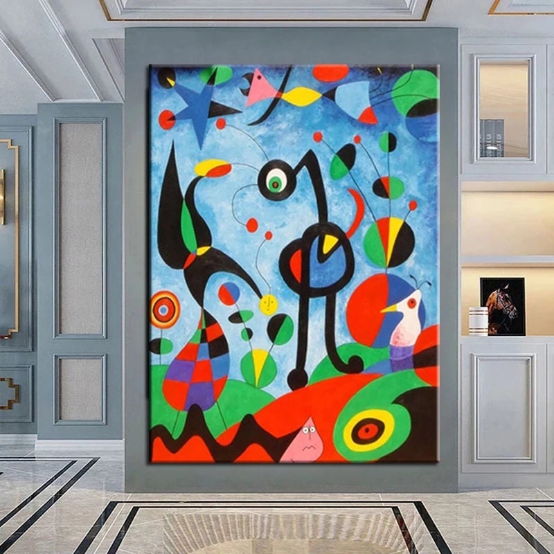 Oil on Canvas Reproduction THE GARDEN by Joan Miró