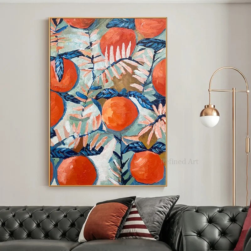 Oil Painting Handmade Contemporary Art Oranges