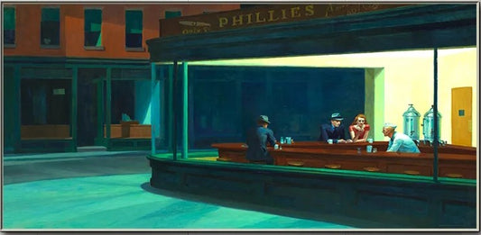 Handpainted Reproduction of NIGHTHAWKS by Edward Hopper