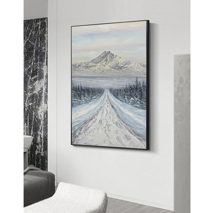 Snow Mountain Landscape Oil Painting on Canvas