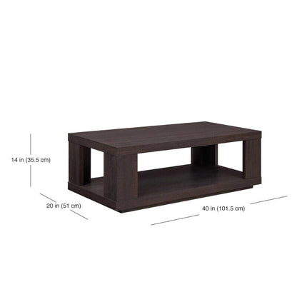 Better Homes & Gardens Steele Coffee Table with Lower Shelf, Espresso