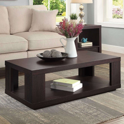 Better Homes & Gardens Steele Coffee Table with Lower Shelf, Espresso