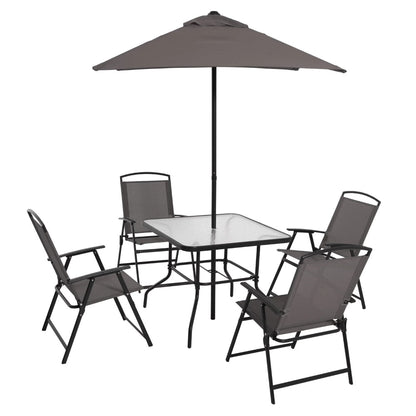 6 Piece Outdoor Patio Dining Set, Garden Chair, Outdoor Furniture, Patio Furniture, Modern Simple, Multi-color Selection