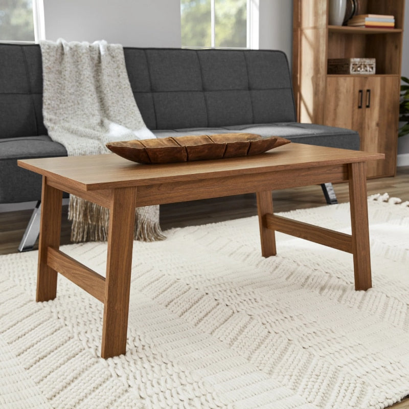Mainstays Wood Rectangle Coffee Table tea table  coffee table living room tables