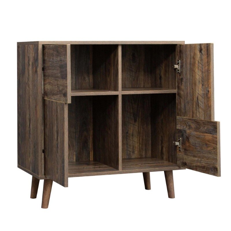 Accent Storage Cabinet Sideboard with Doors for Bedroom Living Room Entryway - Espresso