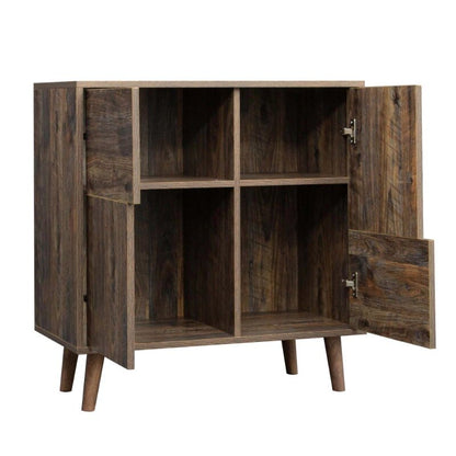 Accent Storage Cabinet Sideboard with Doors for Bedroom Living Room Entryway - Espresso