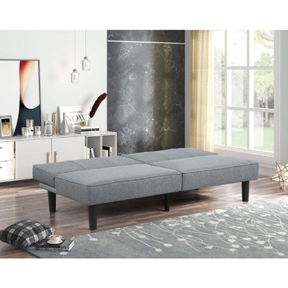 Mainstays Studio Futon, Gray Linen Upholstery couch  home furniture