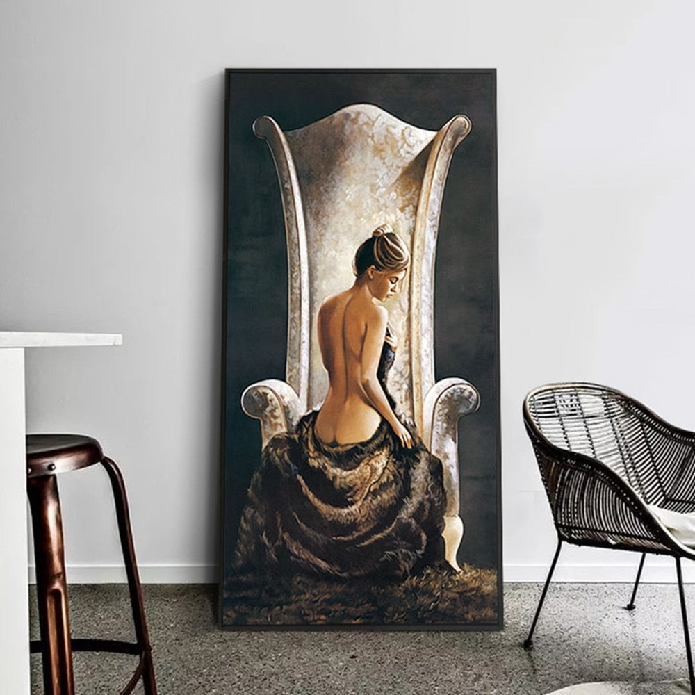 Sexy Nude Woman Oil Painting Contemporary