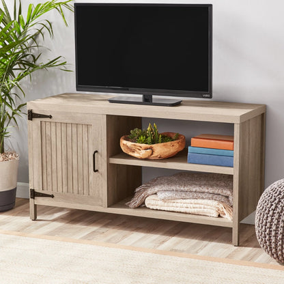 Farmhouse TV Stand for TVs up to 50", Rustic Gray