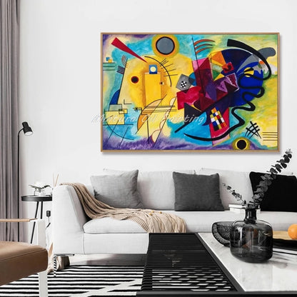 Oil on Canvas Reproduction YELLOW-RED-BLUE by Wassily Kandinsky