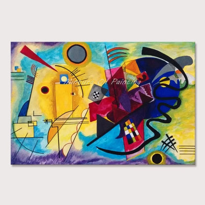 Oil on Canvas Reproduction YELLOW-RED-BLUE by Wassily Kandinsky