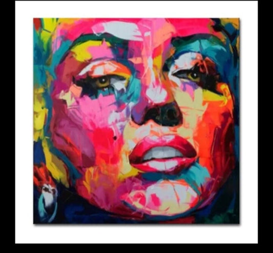 Oil on Canvas Reproduction MARYLIN MONROE by Françoise Nielly