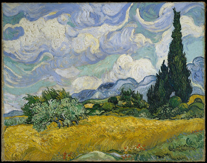 WHEAT FIELD WITH CYPRESS by Vincent Van Gogh
